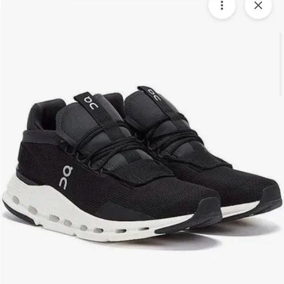 On Running Women's Cloudnova (Style 26.99113) Black/White - Picture 1 of 10